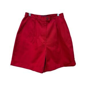Karen Scott Women's Size 12 High Waisted Red Shorts